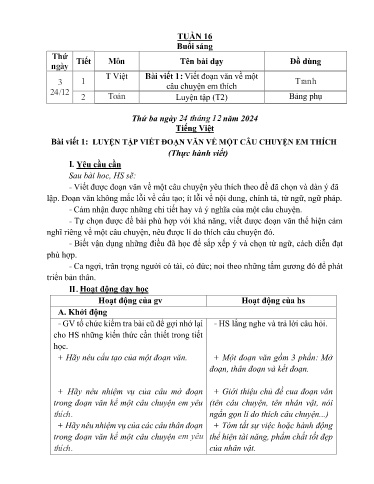 Kế hoạch bài dạy các môn Lớp 4 - Tuần 16 - Năm học 2024-2025 - Trường Tiểu học Cẩm Phúc